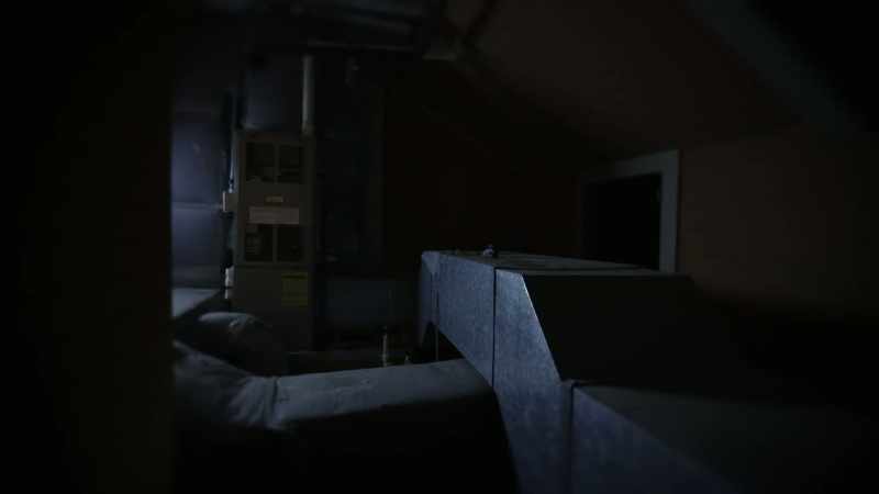 We were up in the attic, and suddenly, it got real cold