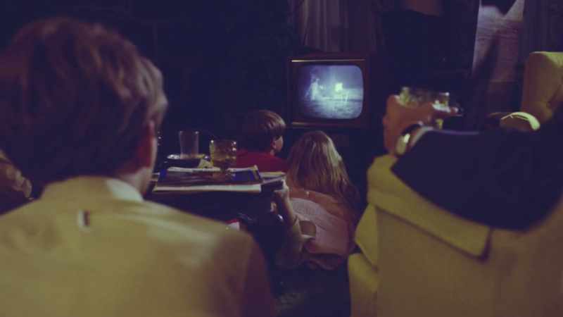 We were watching the moon landing