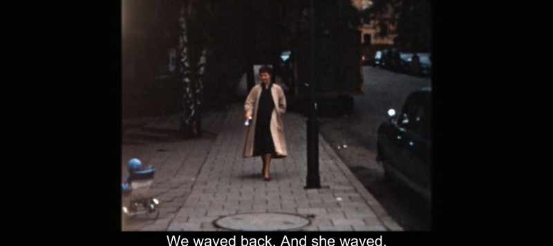 We waved back. And she waved