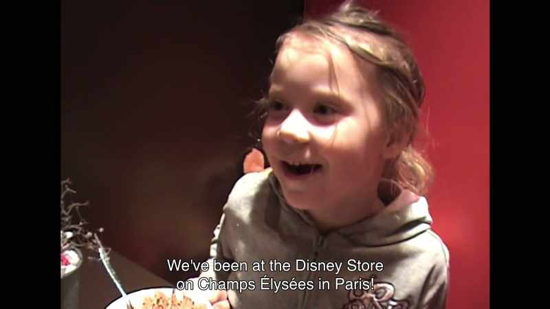 We went at the Disney store