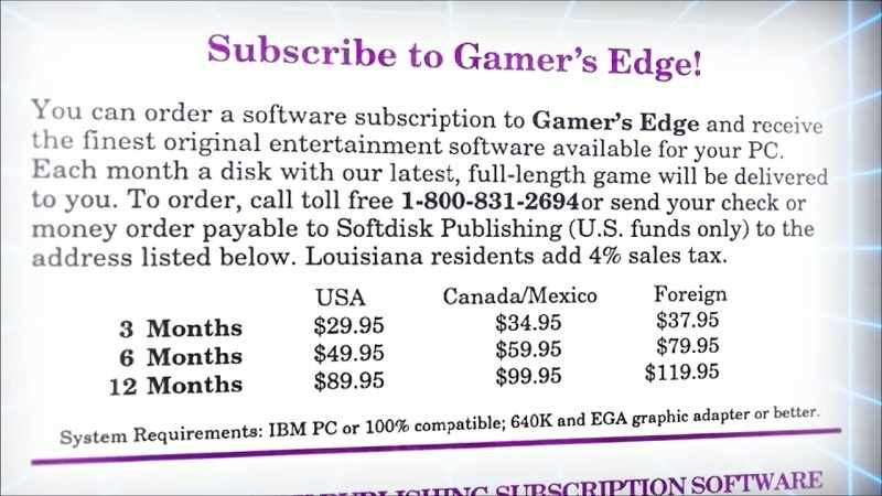 We were working on two games at a time. We made twelve games that year