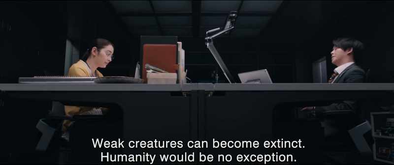 Weak creatures can become extinct. Humanity would be no exception