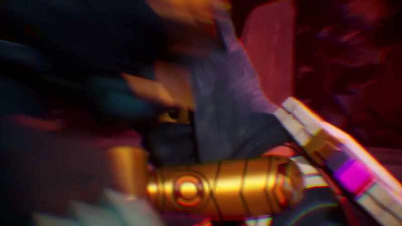 [weapons clanging]