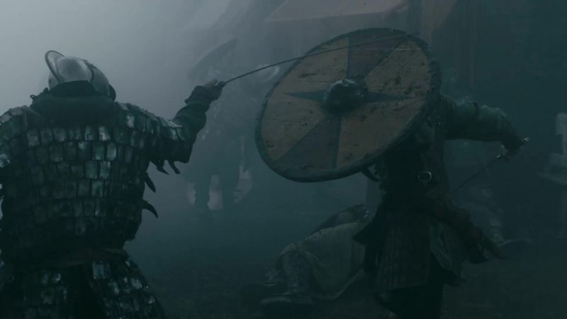 (WEAPONS CLANGING)