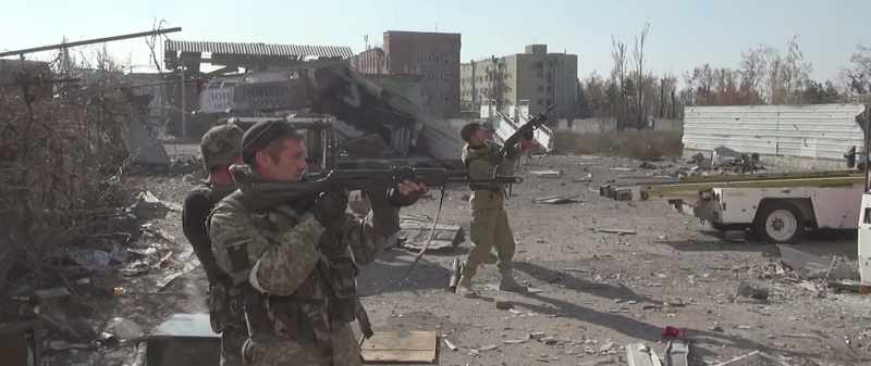 (weapons firing)