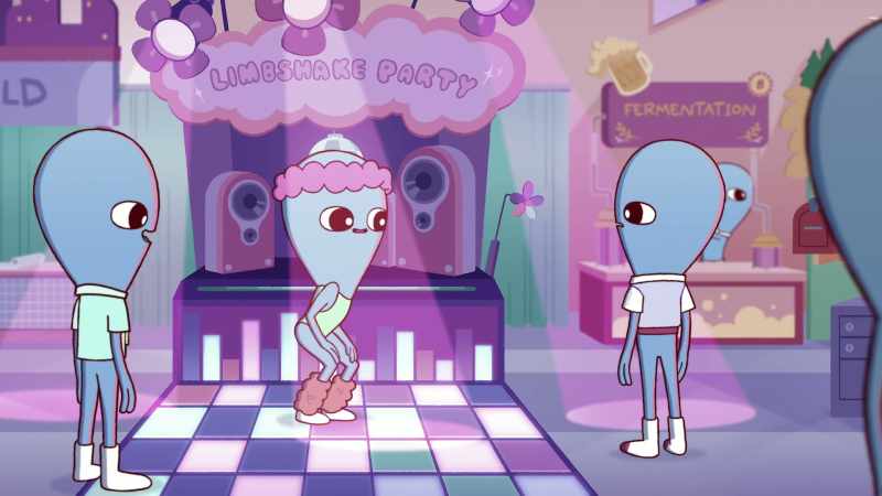Welcome! Do you like to shake your limbs? - Y-Yes