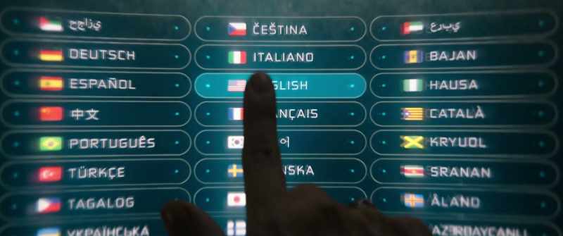 Welcome, please choose a language