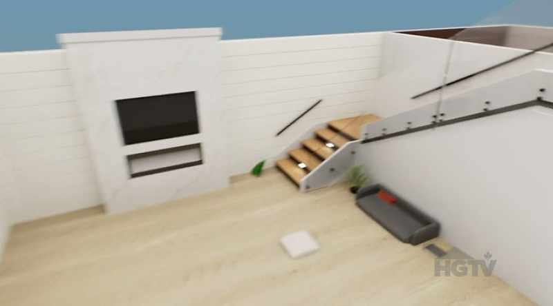 We'll also add modern glass railings
