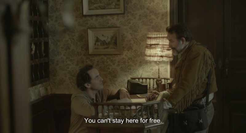 Well, you can't stay here for free, sir