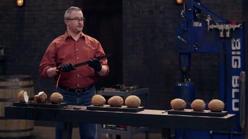 Well, you cut through all three coconuts