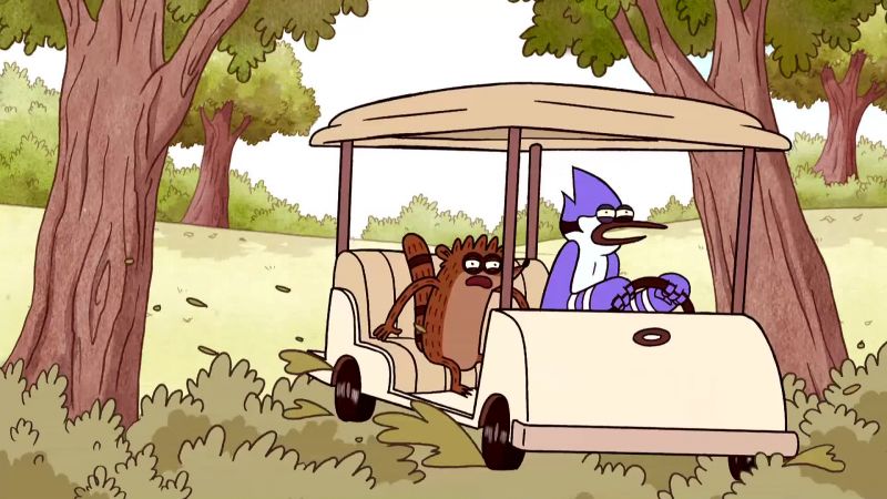 We'll cut through the woods
