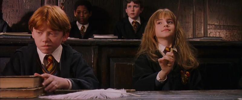 Well done! See here, everyone, Miss Granger's done it!