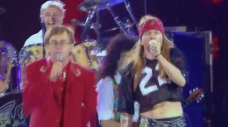 Well, Elton John has a history of standing up