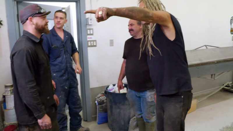 We'll get the forklift. - ...getting the Widow Maker