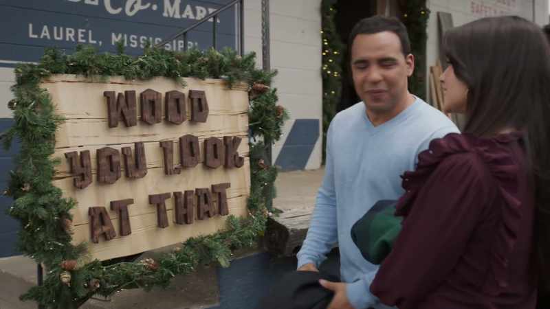 Well, here we are. -Wood you look at that? Cute