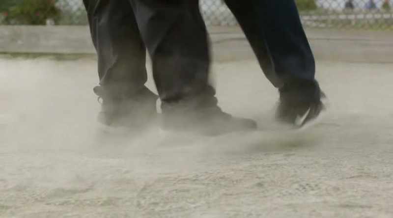 Well, how about some of this? - [scuffing ground]