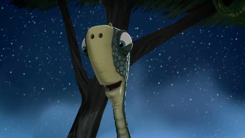 Well, I know one dino who's glad the old moon is back