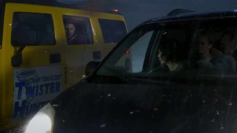 Well, I'm sitting in this van with my ex