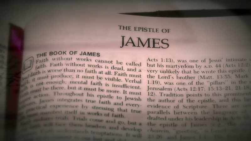 Well in the letter ascribed to James