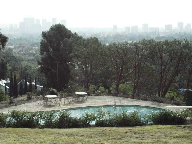 Well, it has a long sloping lawn in front of it