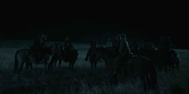 We'll ride out in a line from here