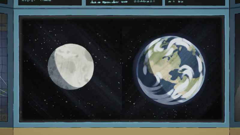 Well, unlike Earth, the moon has no atmosphere