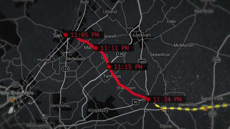 We're able to see that he quits using Waze
