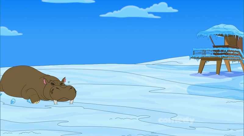 We're being attacked by giant ocean mice! Run, dudes!
