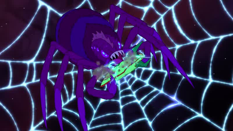 We're being eaten by a giant spider!