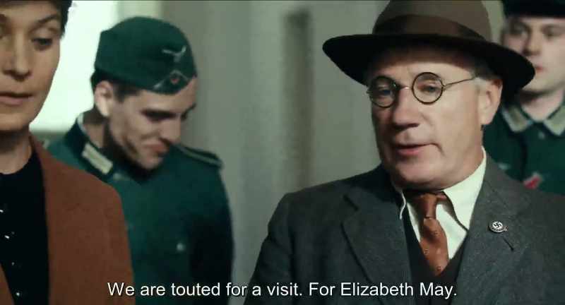 We're booked for a visit. with Elisabeth May