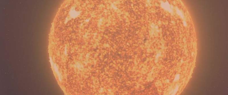 We're caught in the sun's gravitational pull