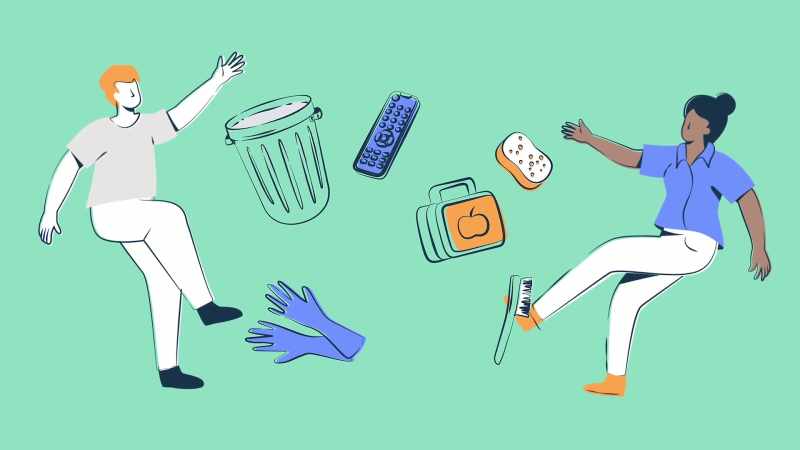 We're divorcing over that discrepancy over garbage