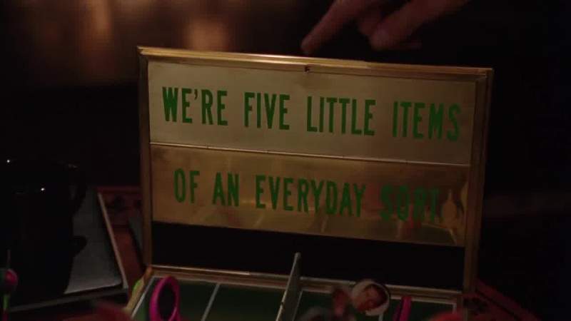 We're five little items of an everyday sort