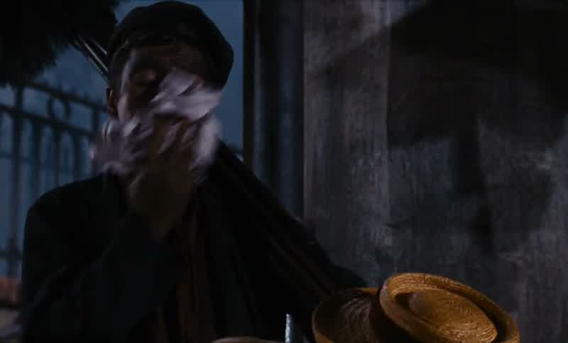 Oh Bert we're so frightenedDon't take on soBert will take care of you Like I was your own fatherWho's after youFatherWhatWe went to his bankWe must have done something dreadfulThe police and army were
