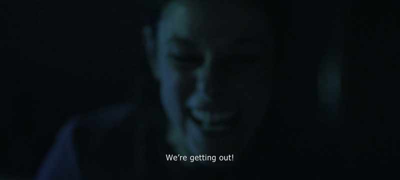 We're getting out! We're getting out, Julia!