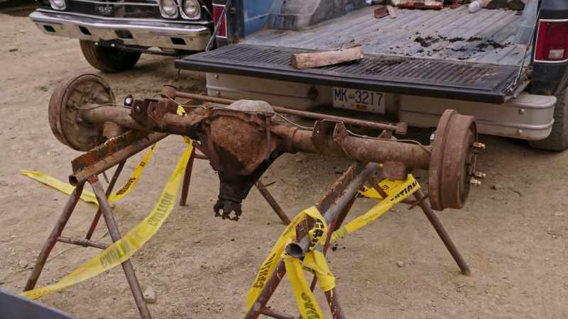 We're going to get a brand-new rear end for his car. Could take a while
