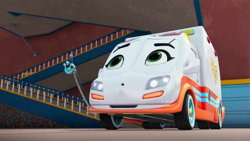 We're going to go up the rampway