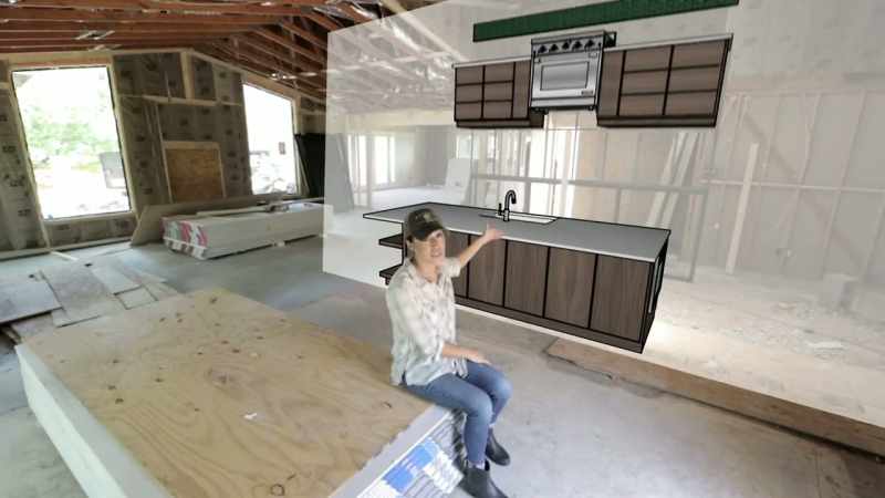 We're gonna have a large island, lower cabinets