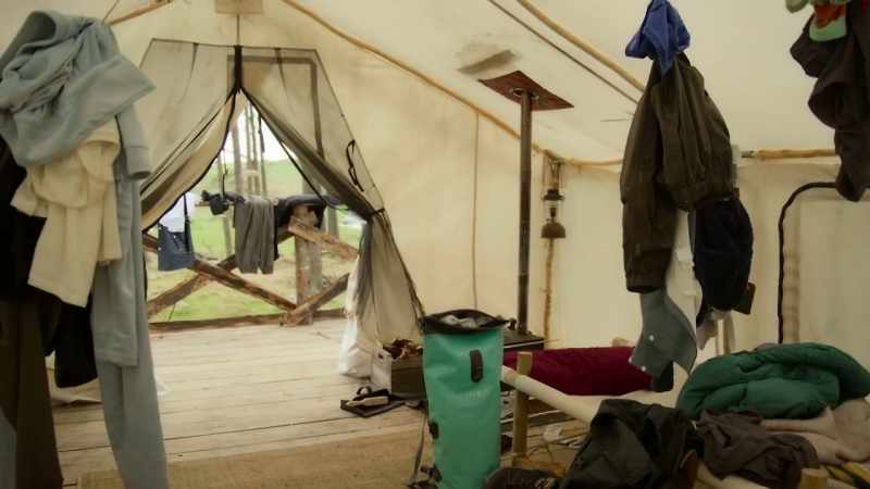We're gonna inspect each tent one by one