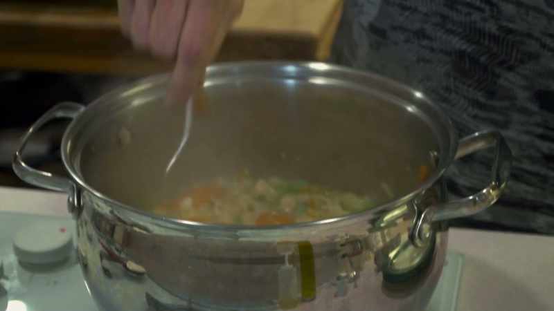 We're having chicken noodle soup