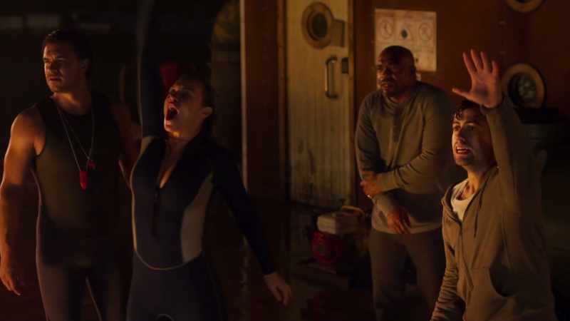 We're here! Here! - We're down here! Hey!