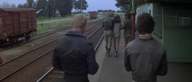 We're here to meet a friend Come in on the train