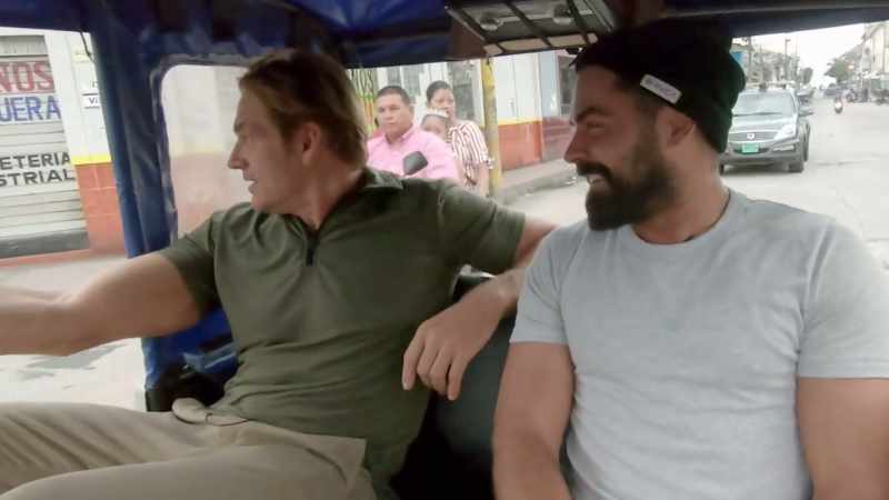 We're in a tuk-tuk. [laughing]