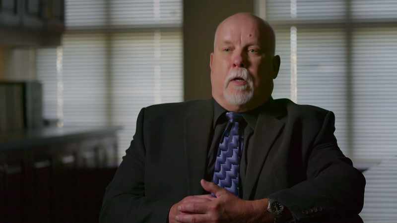 We're interviewing him about a possible murder in New Orleans