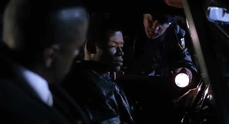 We're looking for two Negros in a white car