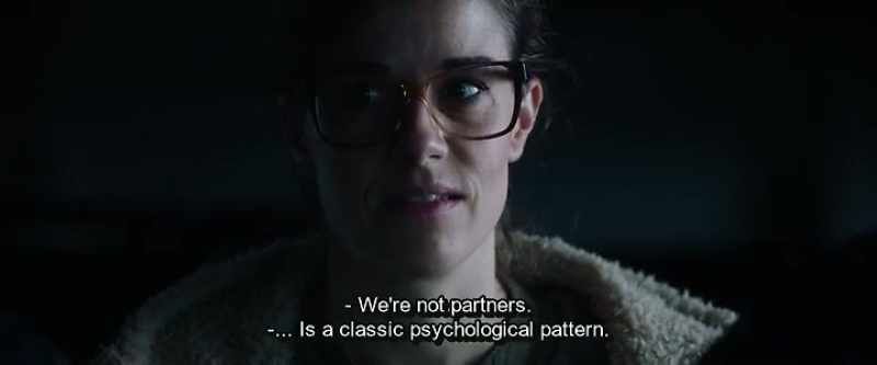 We're not partners. - ... Is a classic psychological pattern