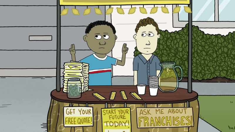 We're selling lemonade 