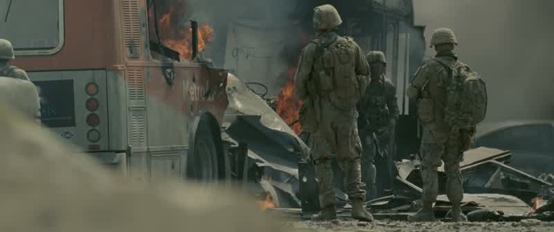 We're still half a klick inside the bombing zone