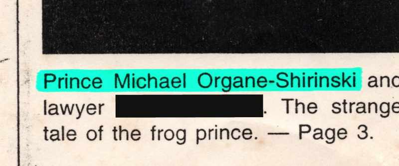 We're talking about from the earliest days of