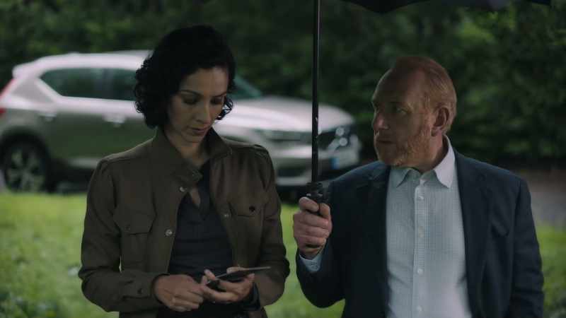 We're trying solve her husband's murder, for God's sake
